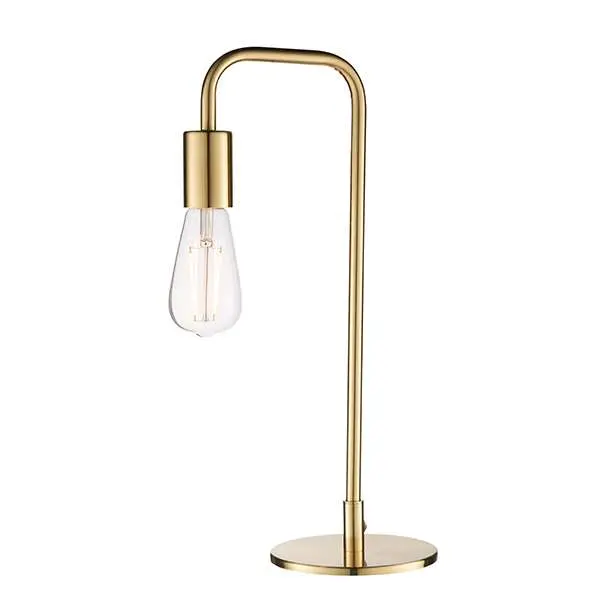 Rubens Table Lamp in Brushed Brass 40W SW