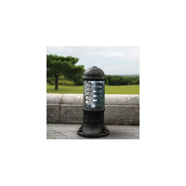 SAURO 500mm Bollard Light Chrome Louver