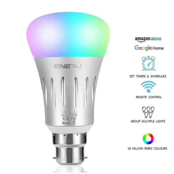 Smart LED Light Bulb Works with Amazon Alexa Echo 6W BC