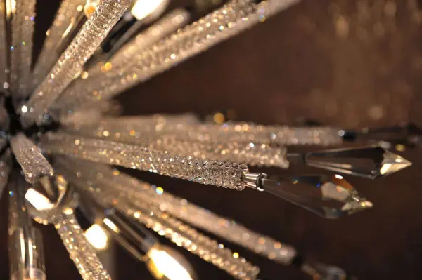 Solaris 10 Light Large Crystal Starburst Pendant