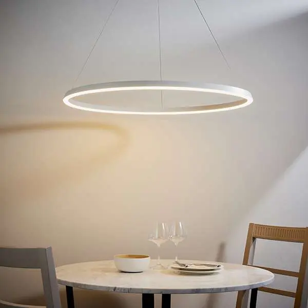Staten LED Pendant in Matt White Finish