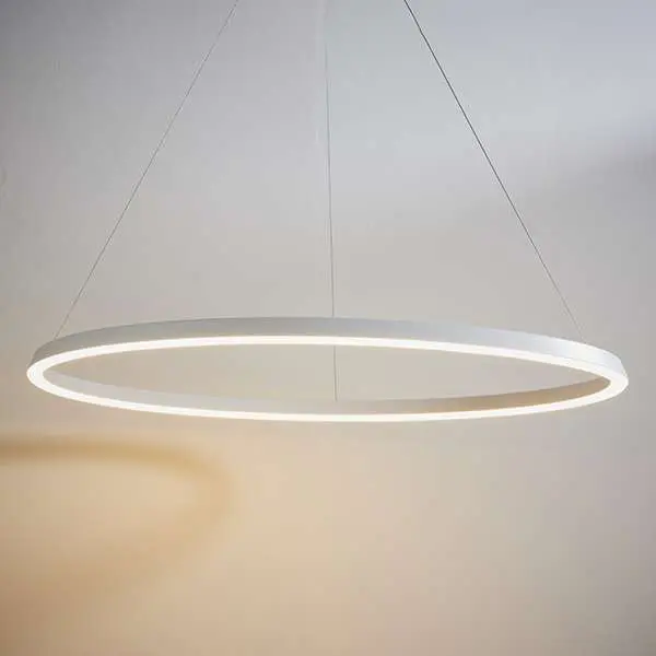 Staten LED Pendant in Matt White Finish