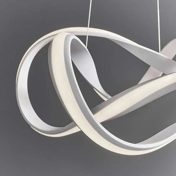 Synergy 44W LED Pendant in Sand White Finish Dia630mm