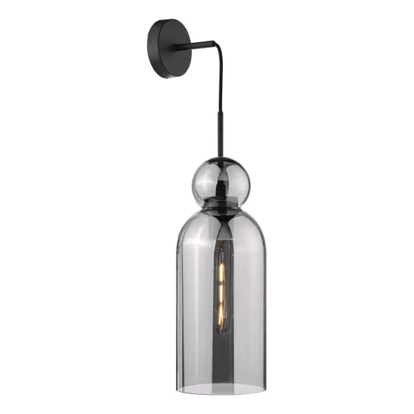 Tao Matt Black & Smoked Glass Pendant