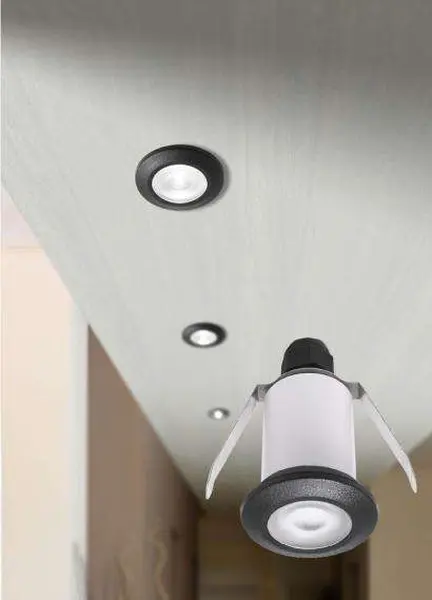 Teresa Black Frosted LED 1.7W 3K Recessed Downlight
