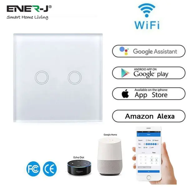 Wifi Smart 2 Gang Touch Switch
