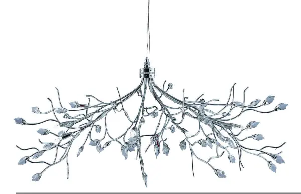 Willow 10-Light Polished Chrome And Crystal Fitting