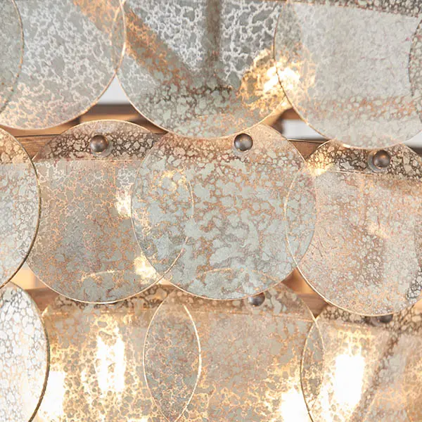Bella Antique Silver 9 Light Chandelier