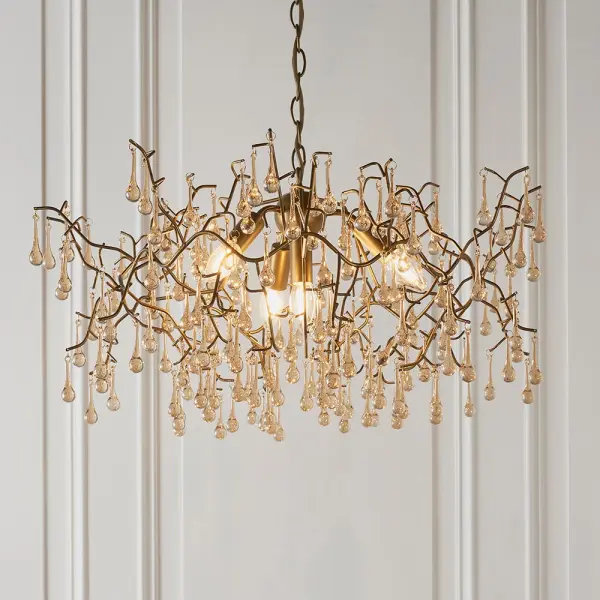 Colin Aged Gold & Champagne Ceiling Pendant