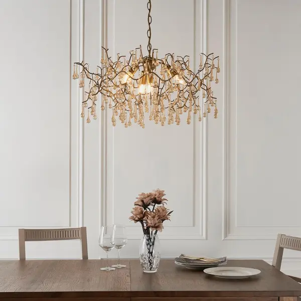 Colin Aged Gold & Champagne Ceiling Pendant