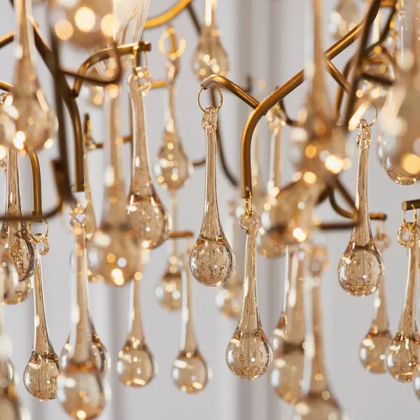 Colin Aged Gold & Champagne Ceiling Pendant