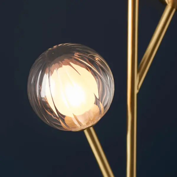 March Floor Lamp in Satin Brass