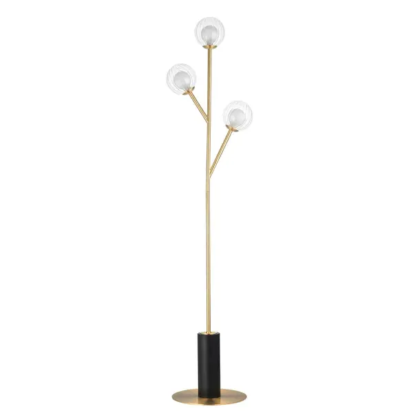 March Floor Lamp in Satin Brass