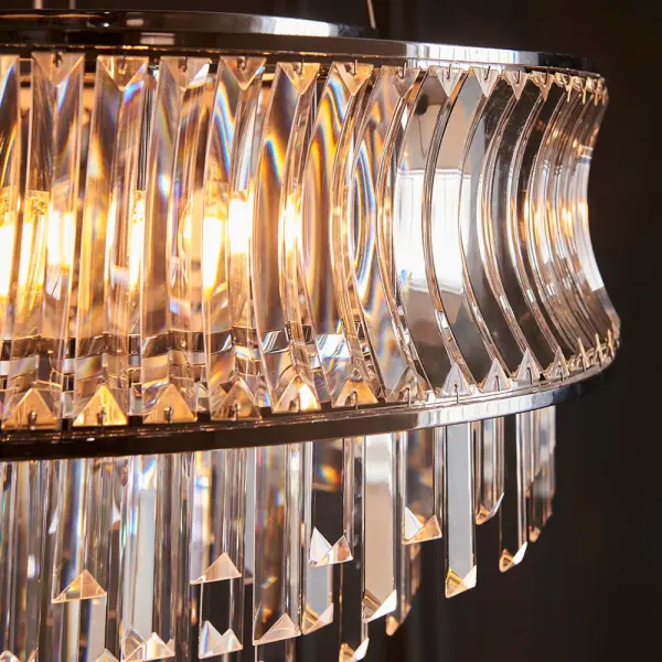 Alice 9 Light Bright Nickel Chandelier
