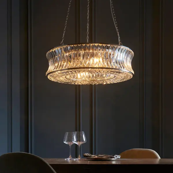 Alice Bright Nickel 6 Light Chandelier