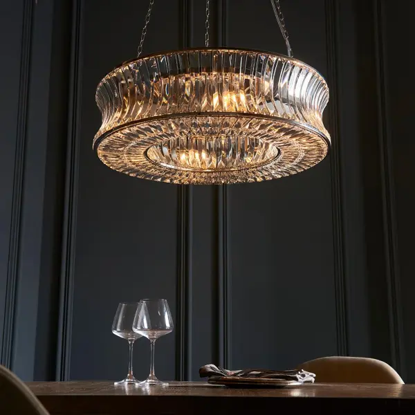 Alice Bright Nickel 6 Light Chandelier