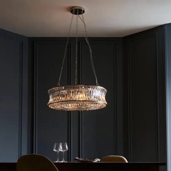 Alice Bright Nickel 6 Light Chandelier