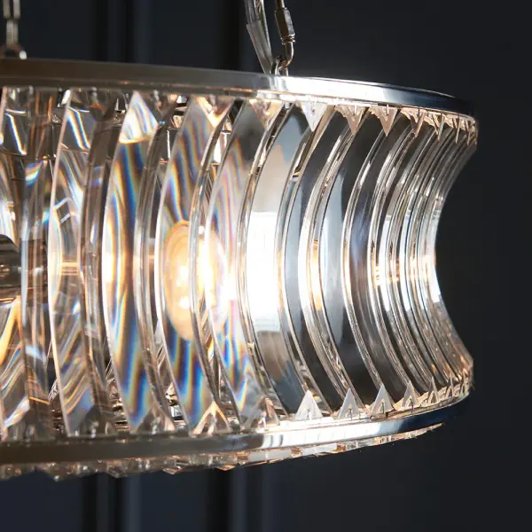 Alice Bright Nickel 6 Light Chandelier