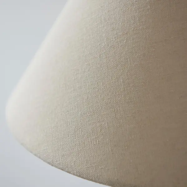 Ellie Aged Brass & Marble Table Lamp C/W Fabric Shade