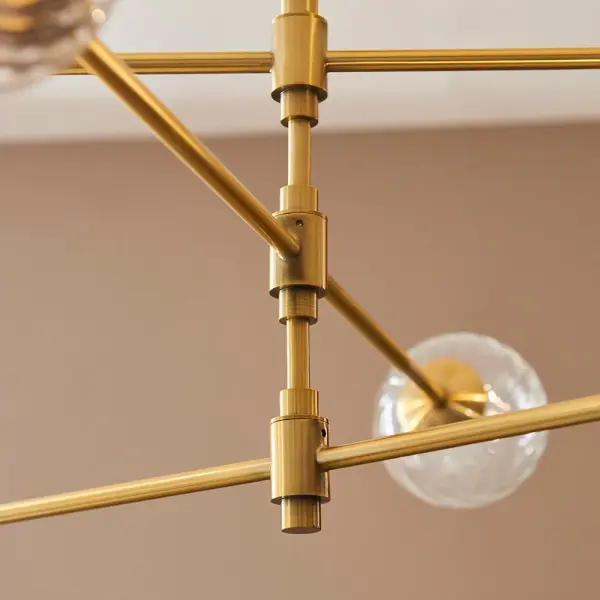 Ben 6 Light Brushed Brass Pendant