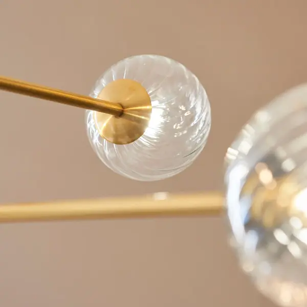 Ben 6 Light Brushed Brass Pendant