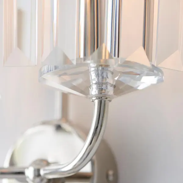 Carol Bright Nickel & Crystal Wall Light