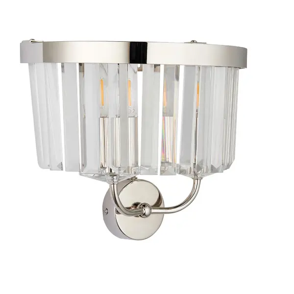 Carol Bright Nickel & Crystal Wall Light