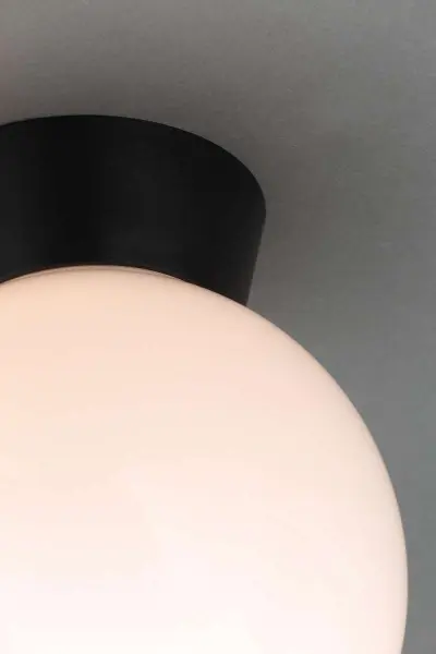 York Flush Light with Opal Globe