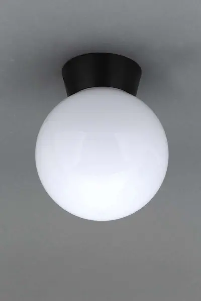 York Flush Light with Opal Globe