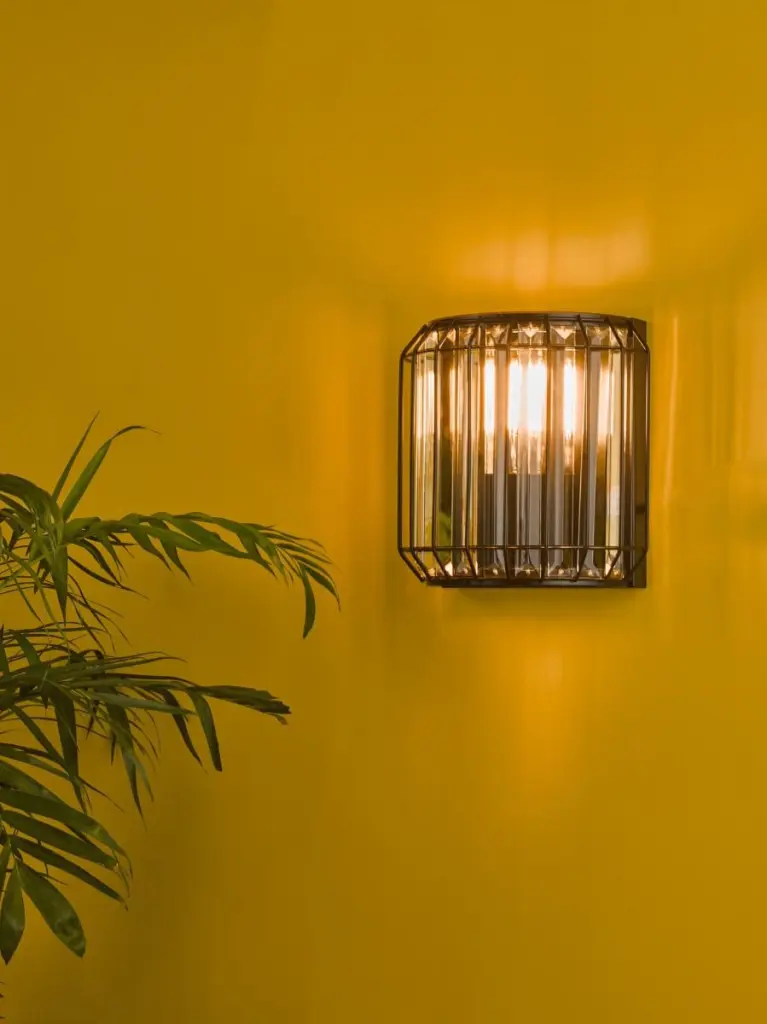 Naeva 2 Light Black Wall Fitting