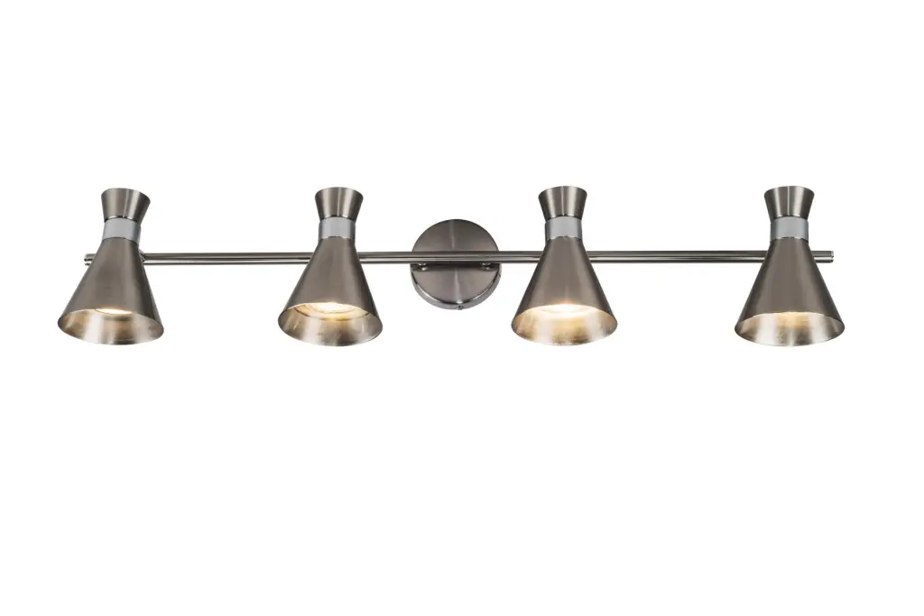 Pixar 4 Light Spotlight Bar In Satin Chrome