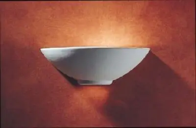 Unglazed ceramic uplighter wall fitting