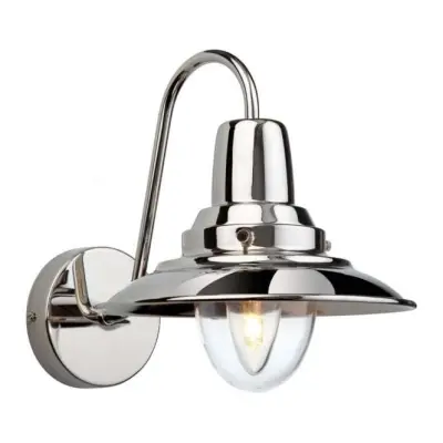 American Traditional Fisherman Chrome Wall Sconce Light