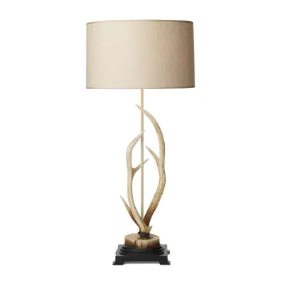 Antler Highland Bleached Large Table Lamp Complete w Shade