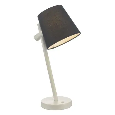 Beula Table Lamp White With Navy Shade