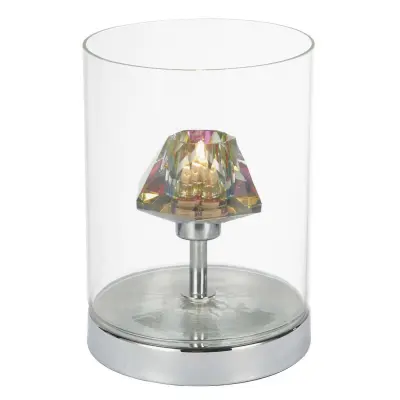 Decade Table Lamp Polished Chrome/ Clear Touch