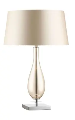 Dior Amber Glass Table Lamp c/w Shade