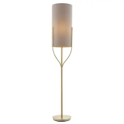 Fraser Floor Lamp in Satin Brass C/W Shade