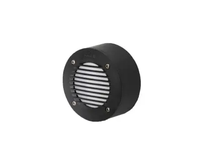 Fumagalli Extra Leti 100 Round 3W Black Grill Surface Mounted Wall Light