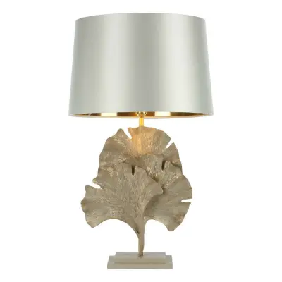 Gingko Table Lamp Cream Gold Base Only