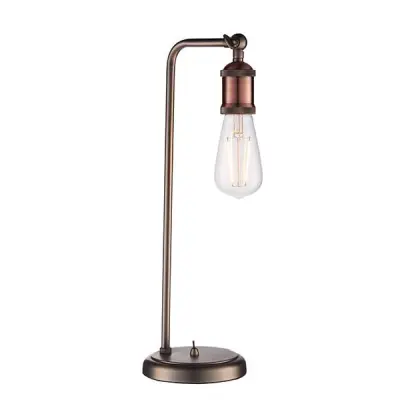 Hal Table Lamp in an Aged Copper Finish