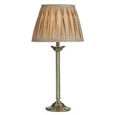 Hatton Table Lamp Antique Brass Complete With Shade