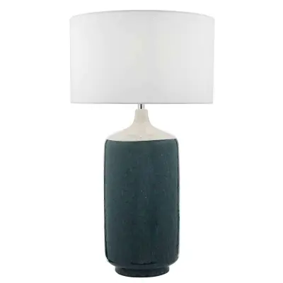 Hulda Table Lamp Green White Base Only