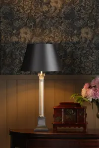 Imperial Large Pewter Table Lamp Base Only