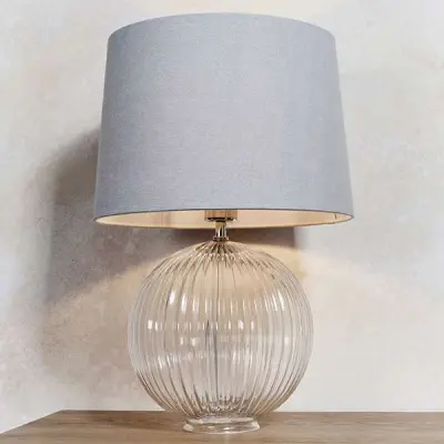 Jemma Clear Glass Table Lamp