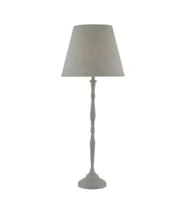Joanna Table Lamp Grey Complete With Shade