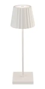Koko LED Outdoor Table Lamp in White