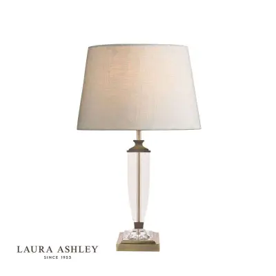Laura Ashley Carson Antique Brass & Crystal Table Lamp Base Medium