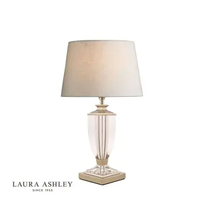 Laura Ashley Carson Polished Nickel & Crystal Table Lamp Base Small