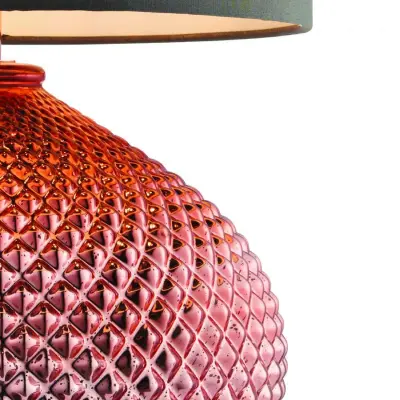 Livia Copper Glass Table Light